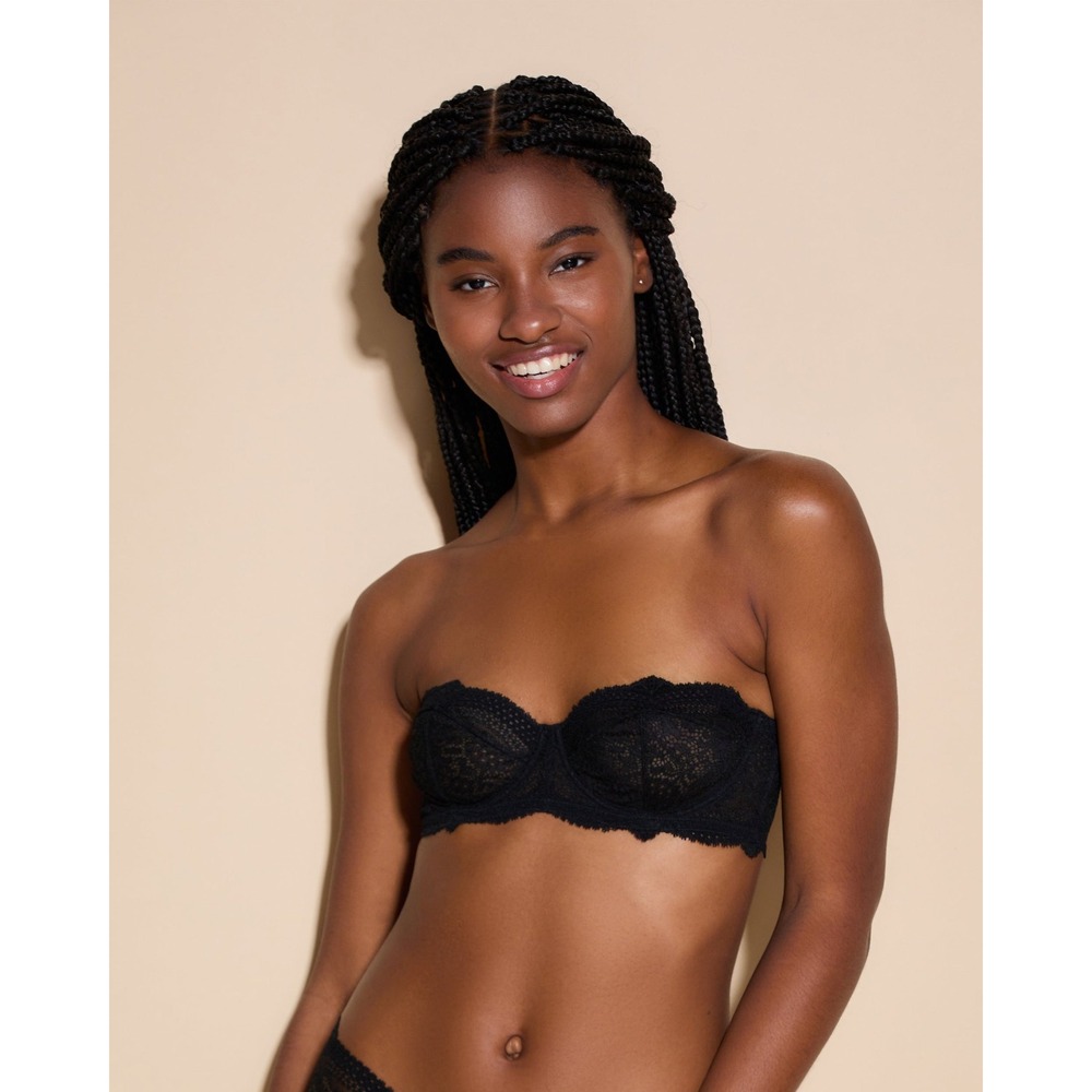 Cosabella Forte Strapless Bra Black - 34G / NWT Removable Straps